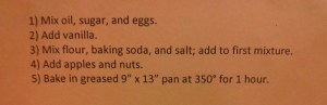 apple cake instructions